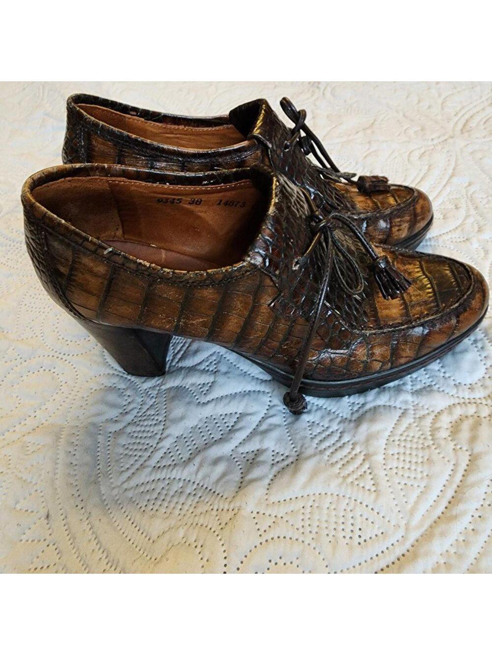 EUC Vintage Pons Quintana block heels Spain 38 - Picture 6 of 9